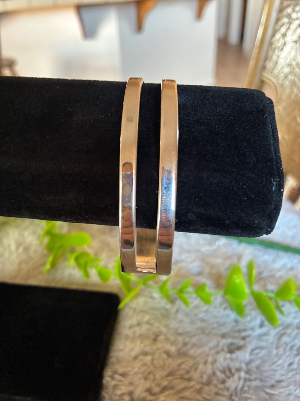 Napier Polished Gold-Tone Double Band Open Cuff Bracelet